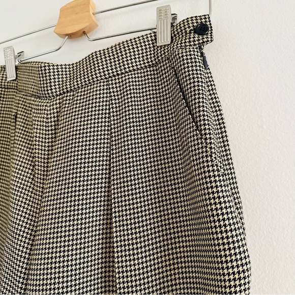 Vintage Lauren Ralph Lauren High Waisted Houndtooth Trousers Pants Sz 10 - Picture 3 of 7